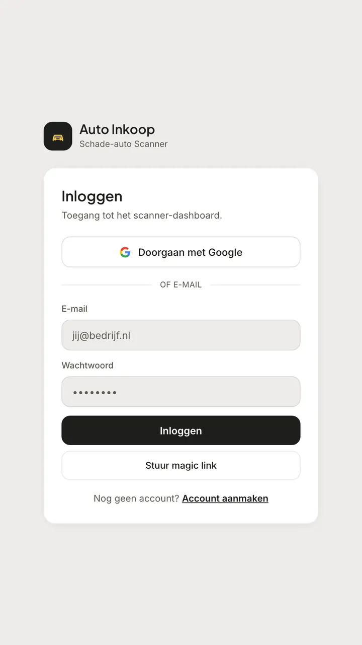 Auto Inkoop AI projesinin ekran görüntüsü