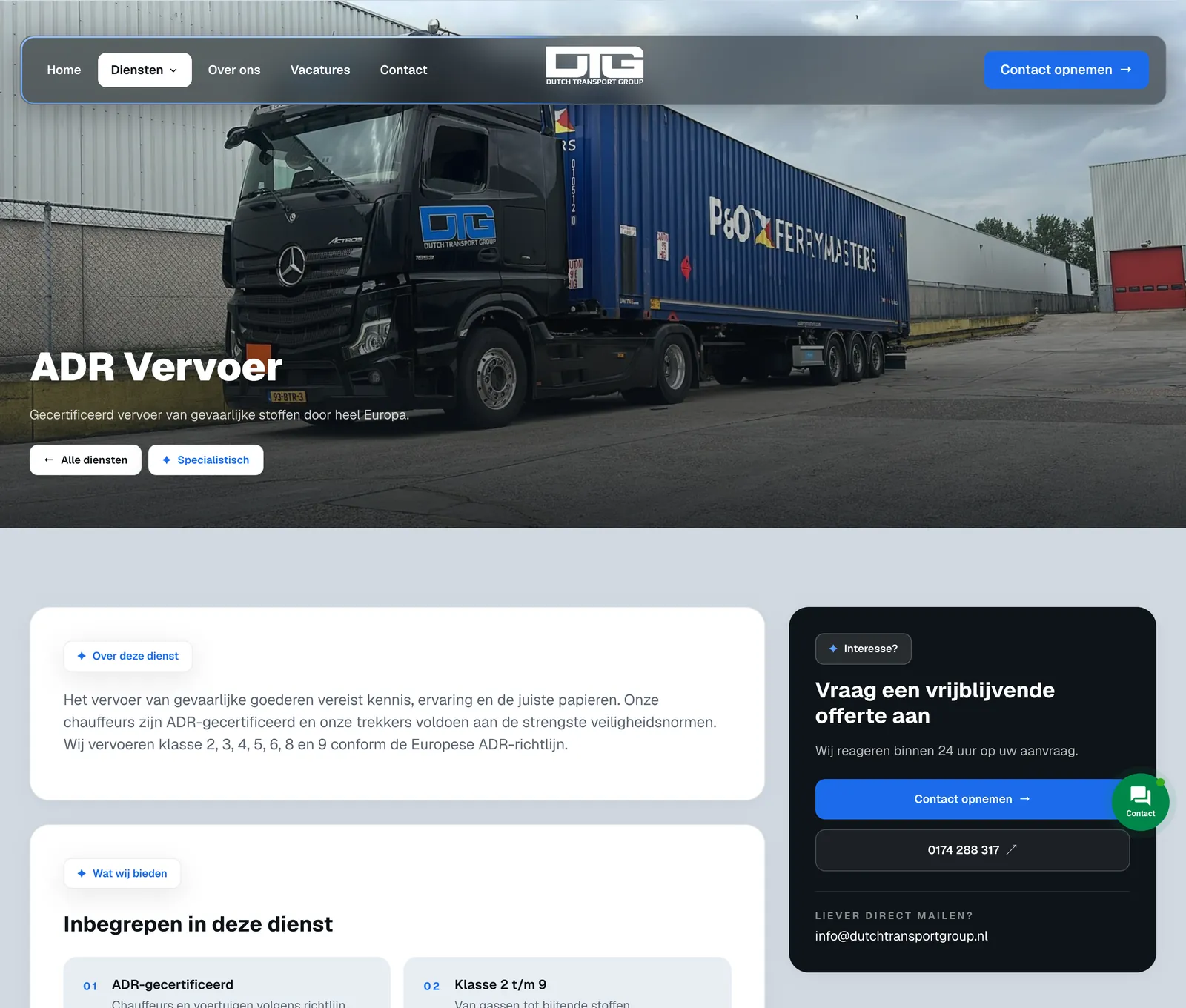 ADR taşımacılığı sayfası