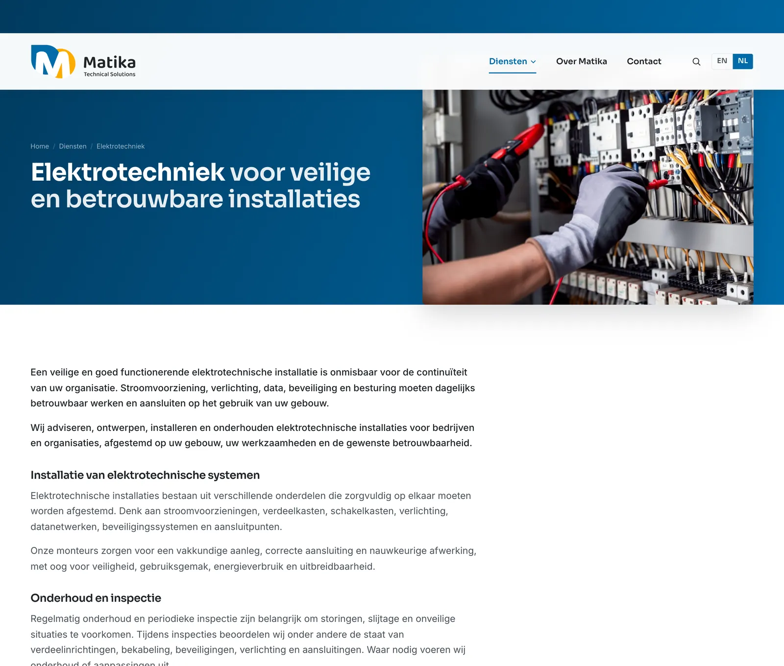 Matika elektrik tesisatı sayfası
