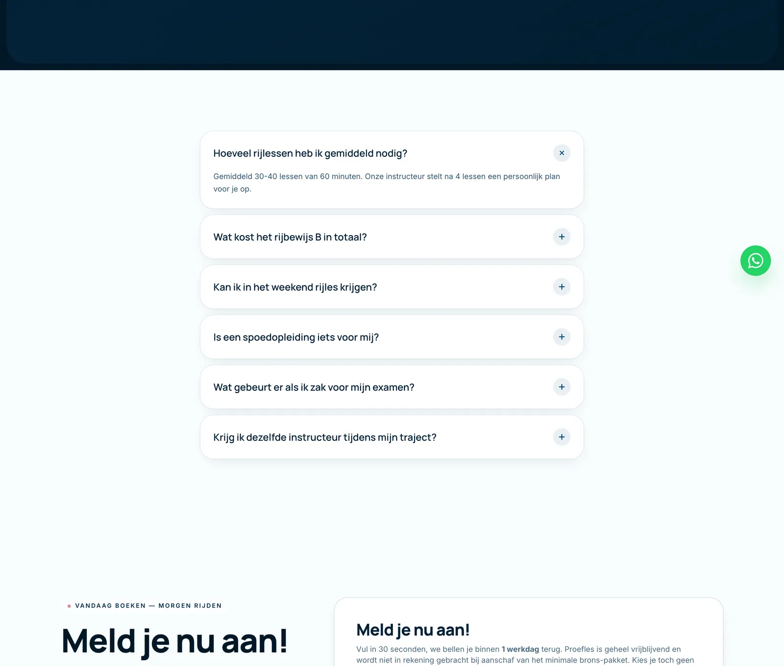 Nederlandsche Rijschool sık sorulan sorular