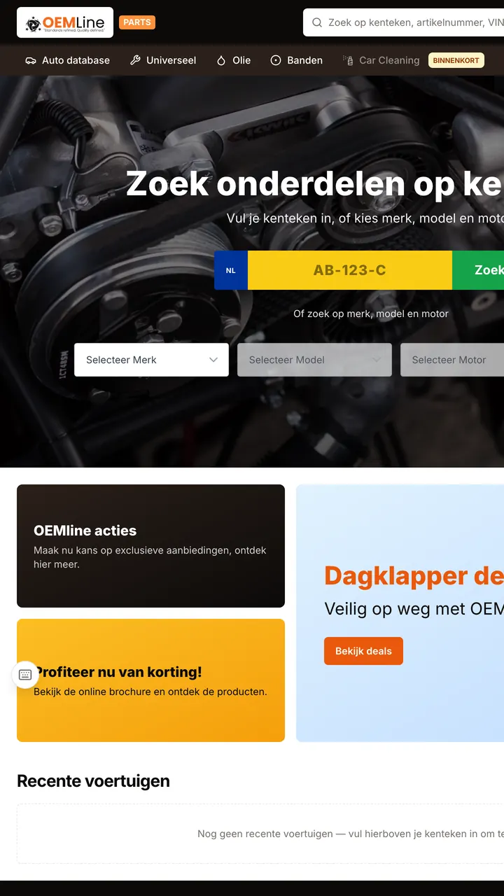 OEMLine Parts projesinin ekran görüntüsü