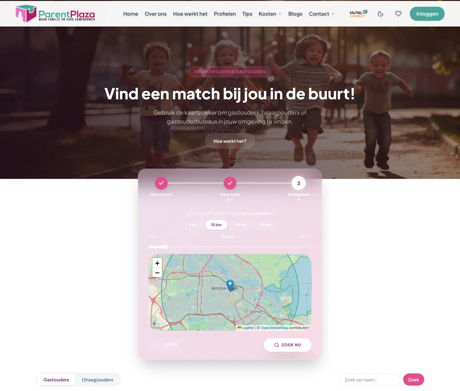 ParentPlaza profiller ve eşleştirme