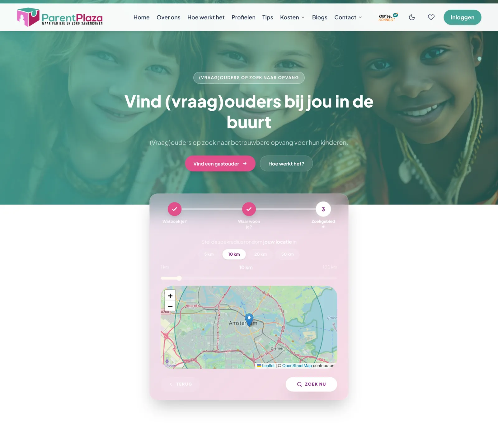 ParentPlaza aileler için sayfa