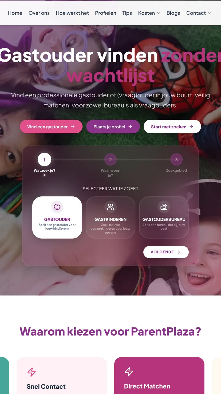 ParentPlaza projesinin ekran görüntüsü