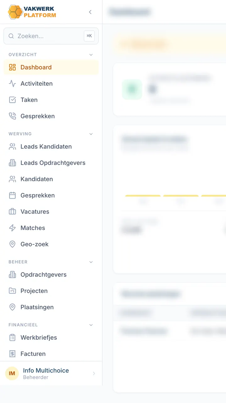 Vakwerkplatform projesinin ekran görüntüsü