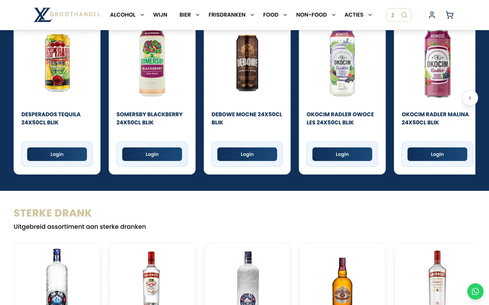 XL Groothandel ürün kategorileri
